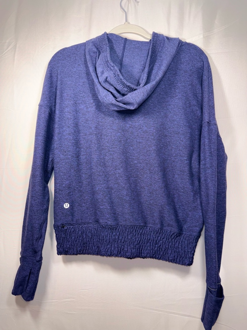 Lululemon Women Long Sleeve Blue Hooded Active Pullover Hoodie size 4 - Picture 5 of 16